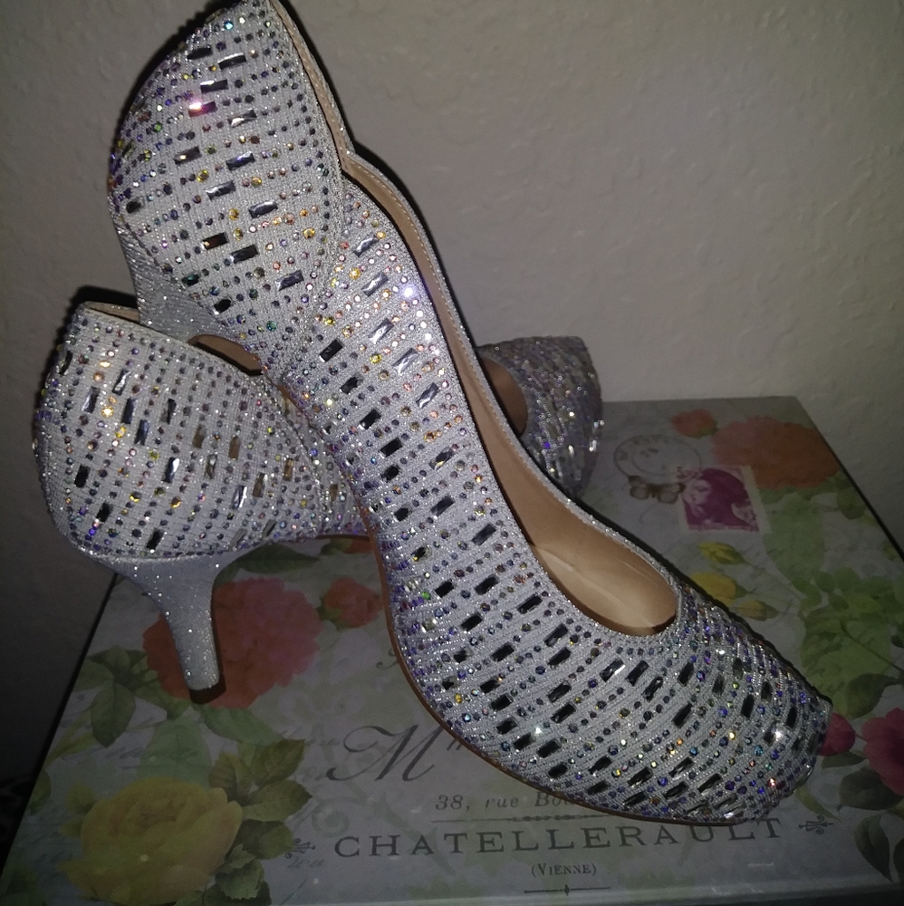 Beautiful sparkling heels - used once